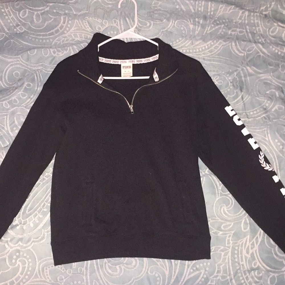 XS PINK Black Pullover